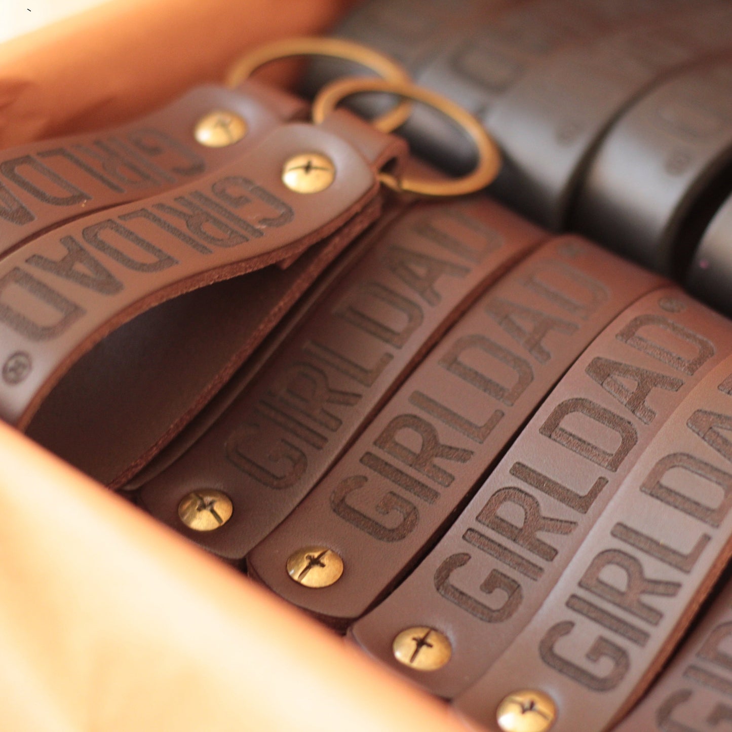 Brelok skórzany na zamówienie Spersonalizowane współrzędne