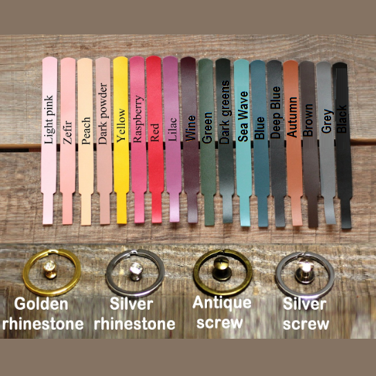 skórzany brelok do kluczy