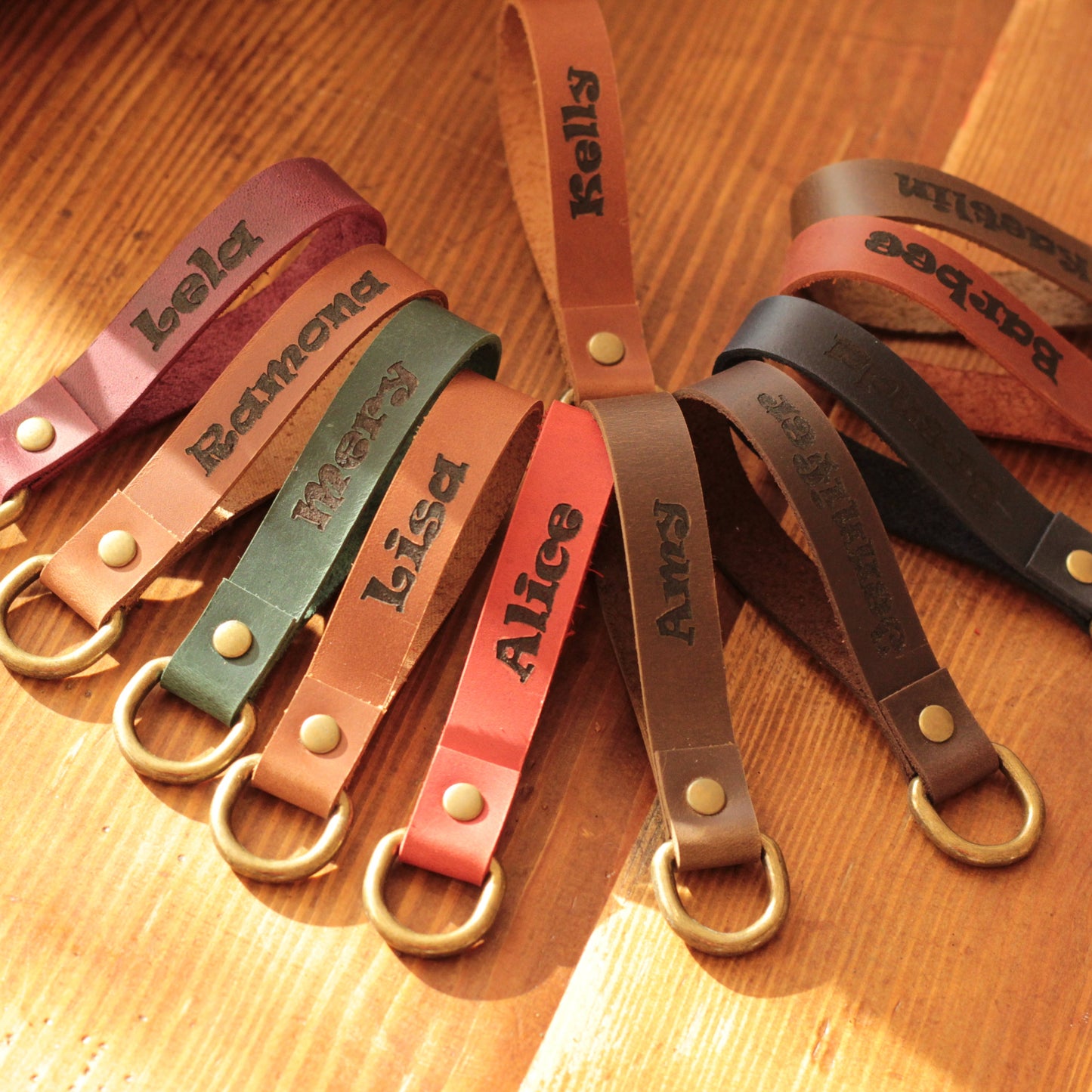 Spersonalizowany skórzany brelok