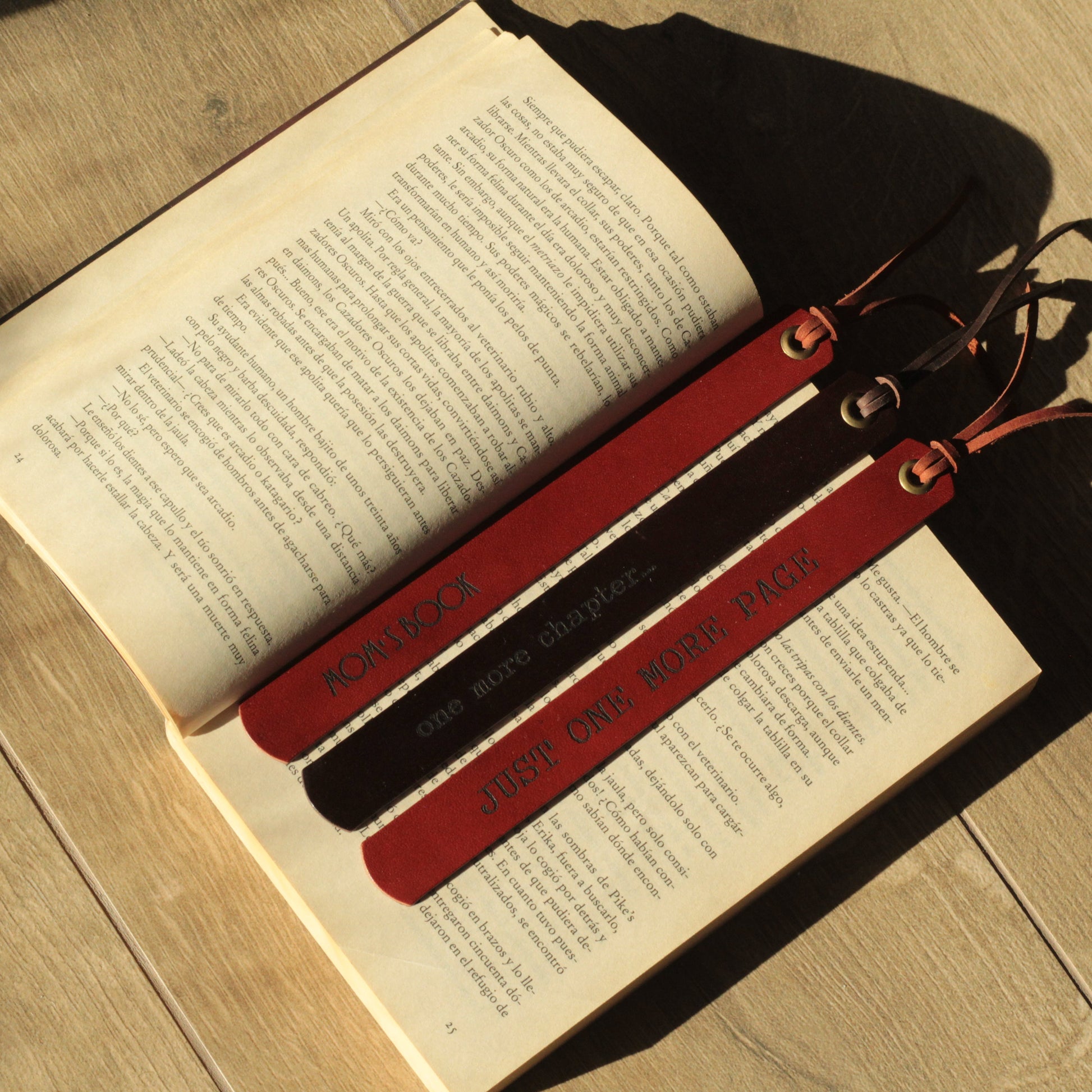 Skórzana zakładka do książki z personalizacją