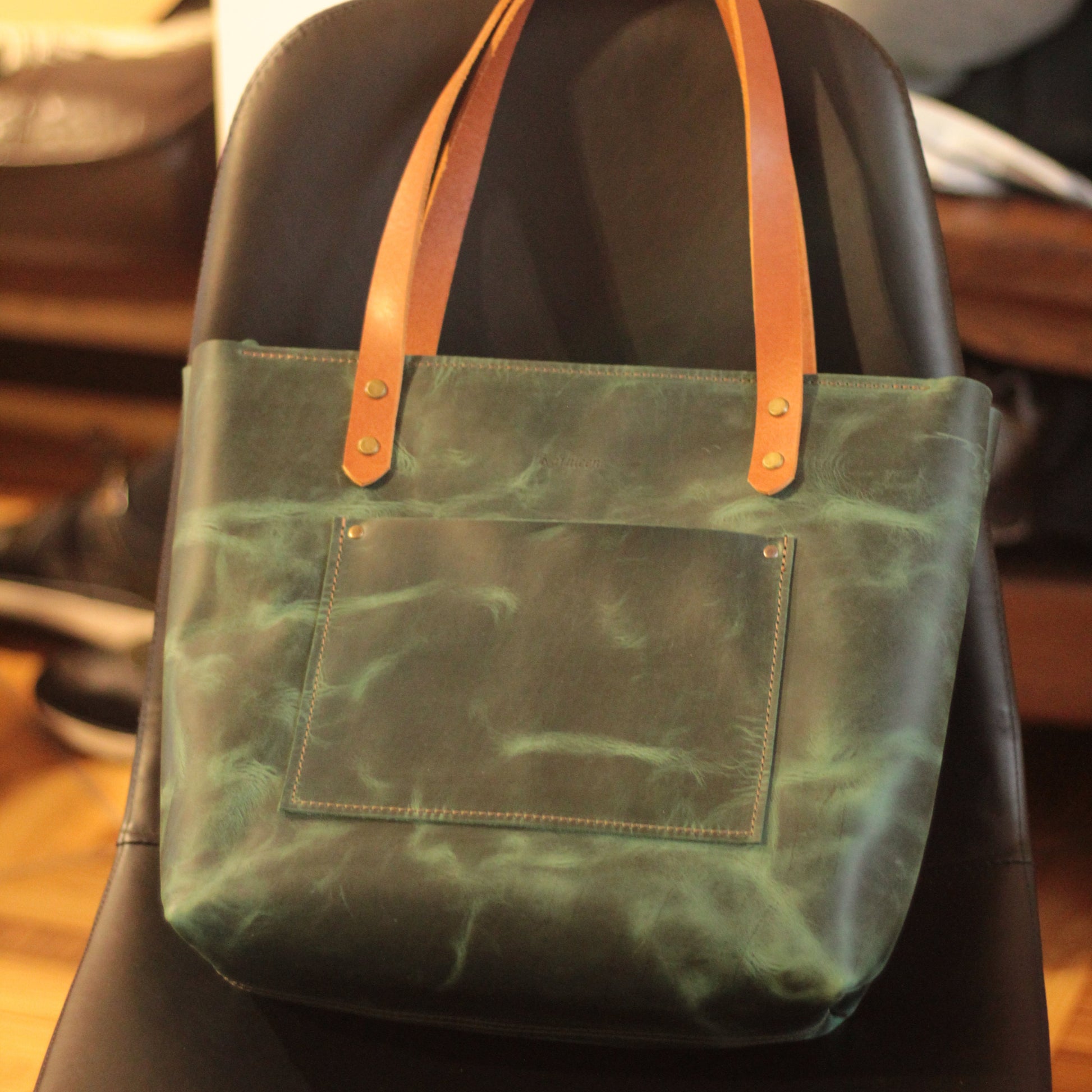 Skórzana torba studencka